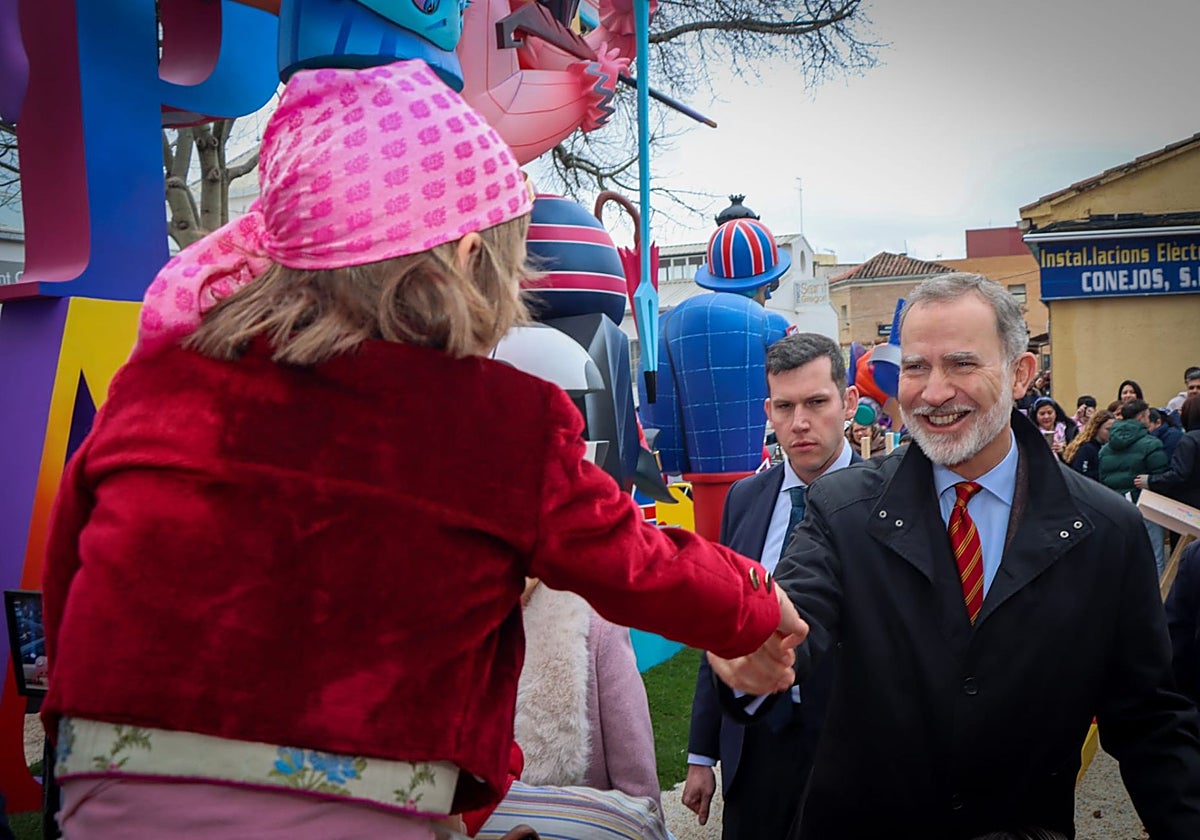 Imagen del Rey Felipe VI, este miércoles, en Torrent (Valencia)