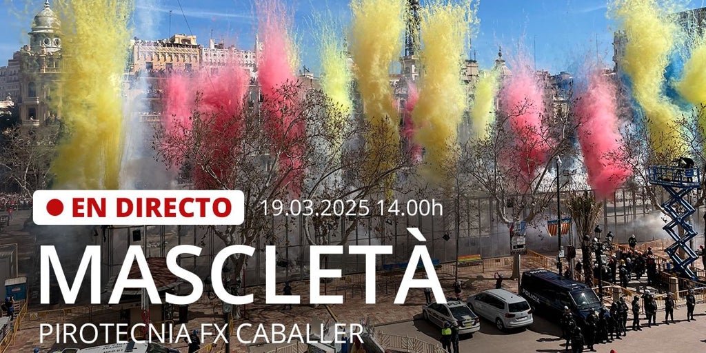 Mascletà en directo de hoy, 19 de marzo, de las Fallas de Valencia 2025