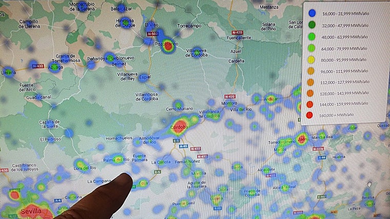 El curioso mapa del calor y el frío que dibuja las zonas más industriales de la provincia de Córdoba