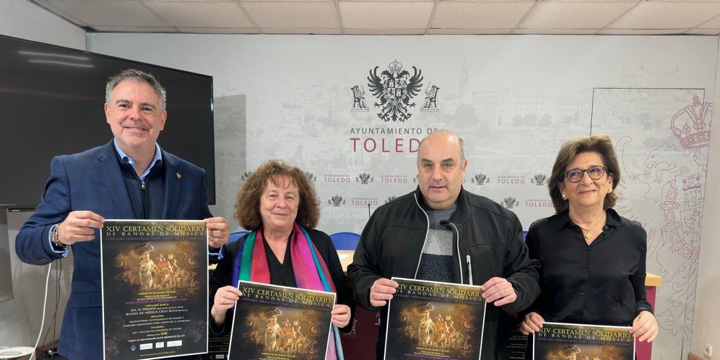 El Perdón' y 'Cruz Roja' de Sevilla actuarán en el XIV Certamen Solidario de Bandas de Música de Toledo