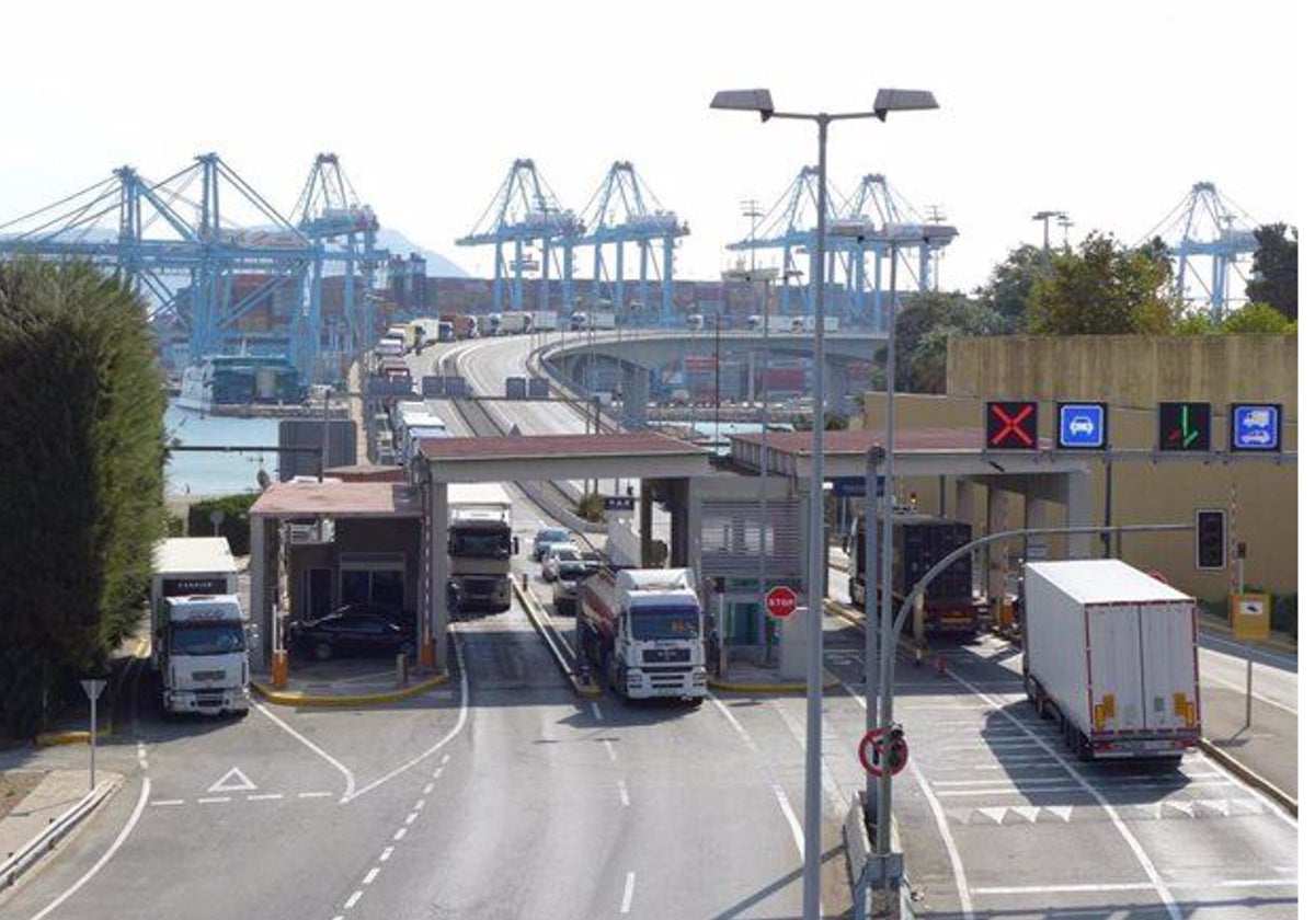 Acceso norte al Puerto de Algeciras