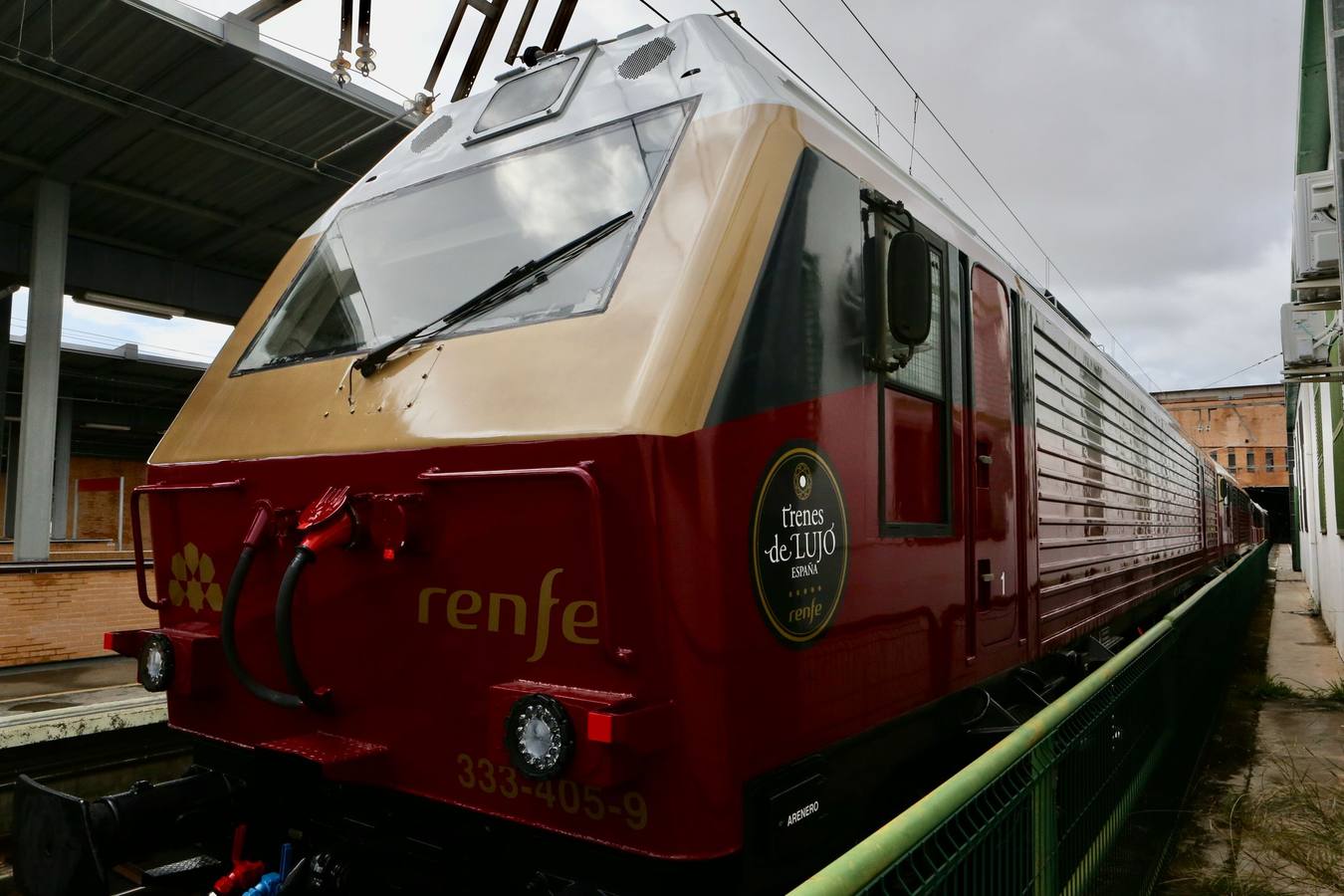 El tren Al Andalus en su presentación en Santa Justa