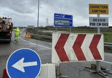 Reabierta la CM-10 en Guadalajara tras bajar el nivel del agua