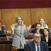 María Márquez en el Parlamento andaluz