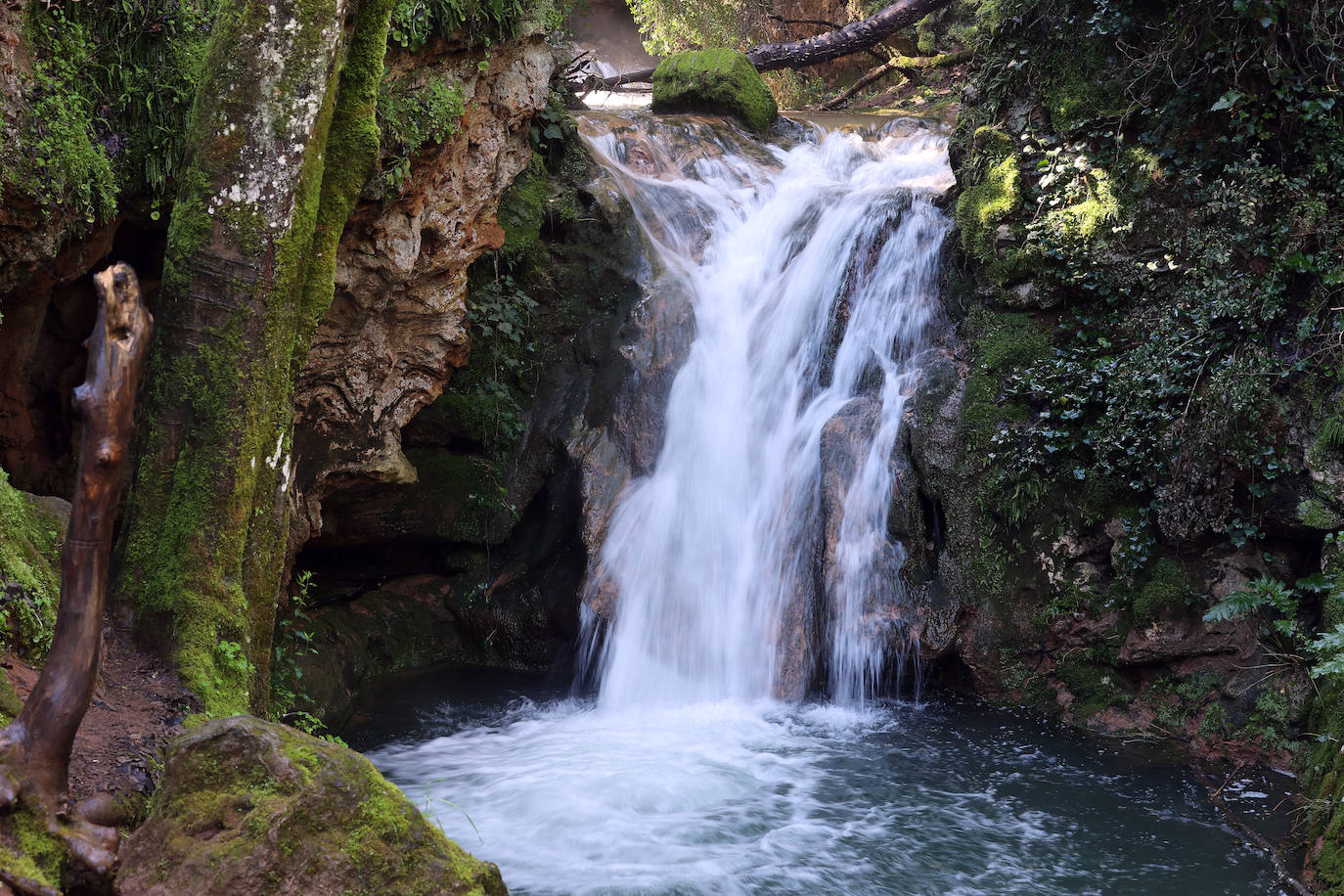 El inusual estado de los Baños de Popea tras las lluvias, en imágenes