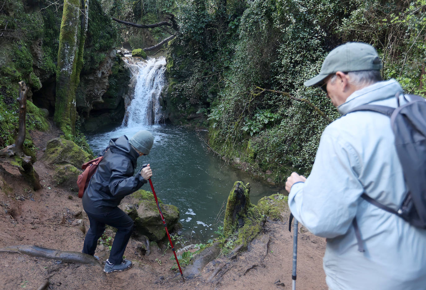 El inusual estado de los Baños de Popea tras las lluvias, en imágenes