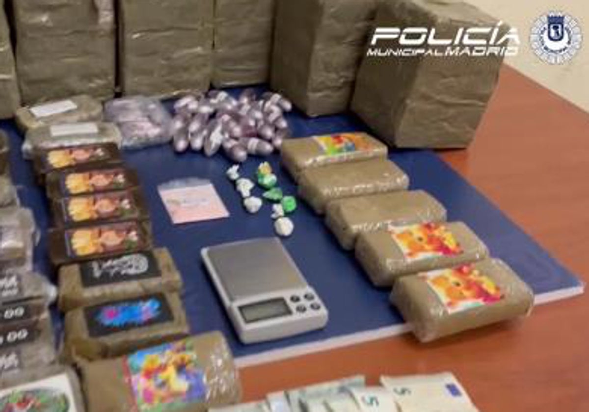 La droga incautada por los agentes