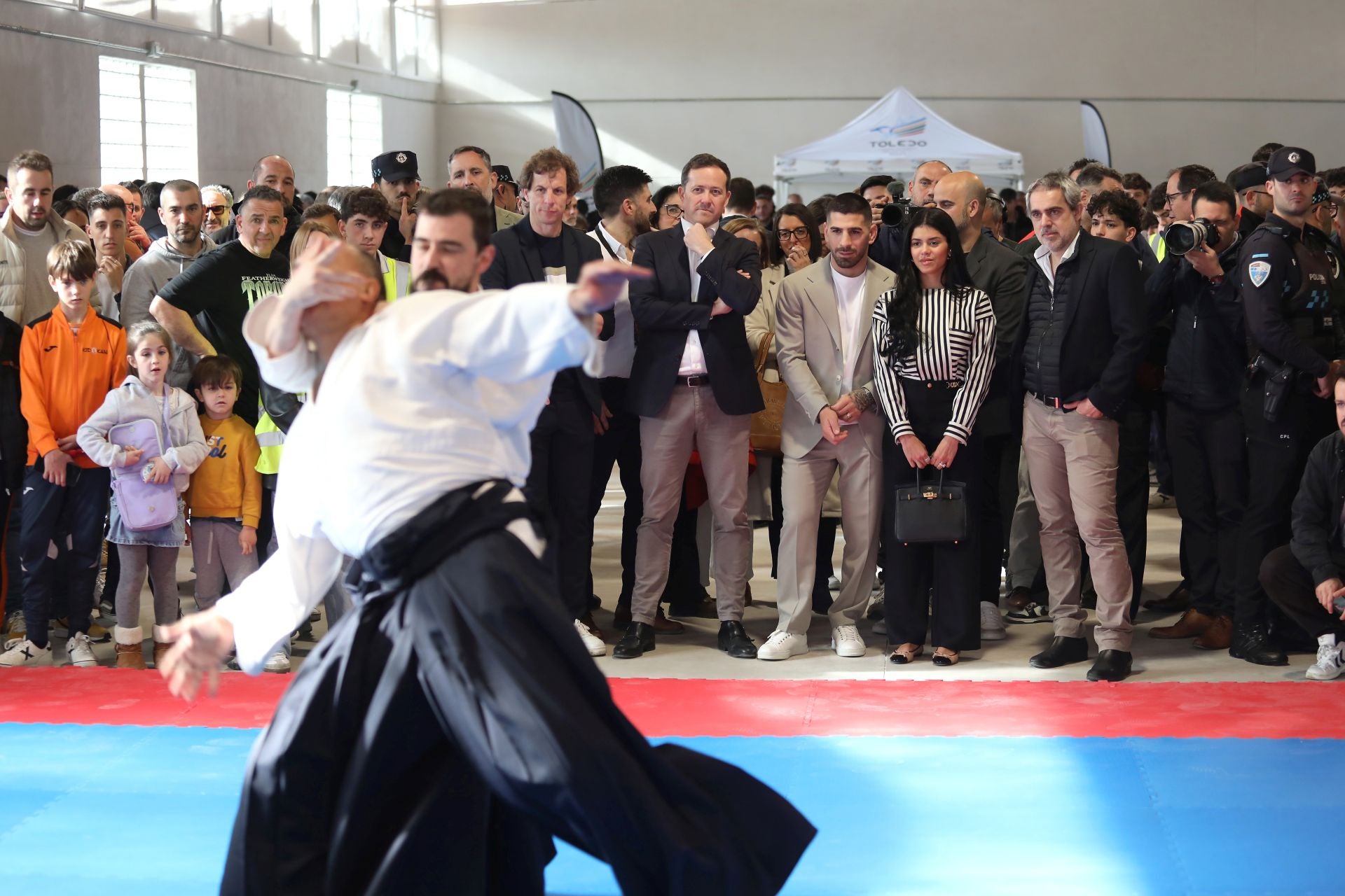 Las imágenes de la inolvidable visita de Ilia Topuria a Toledo