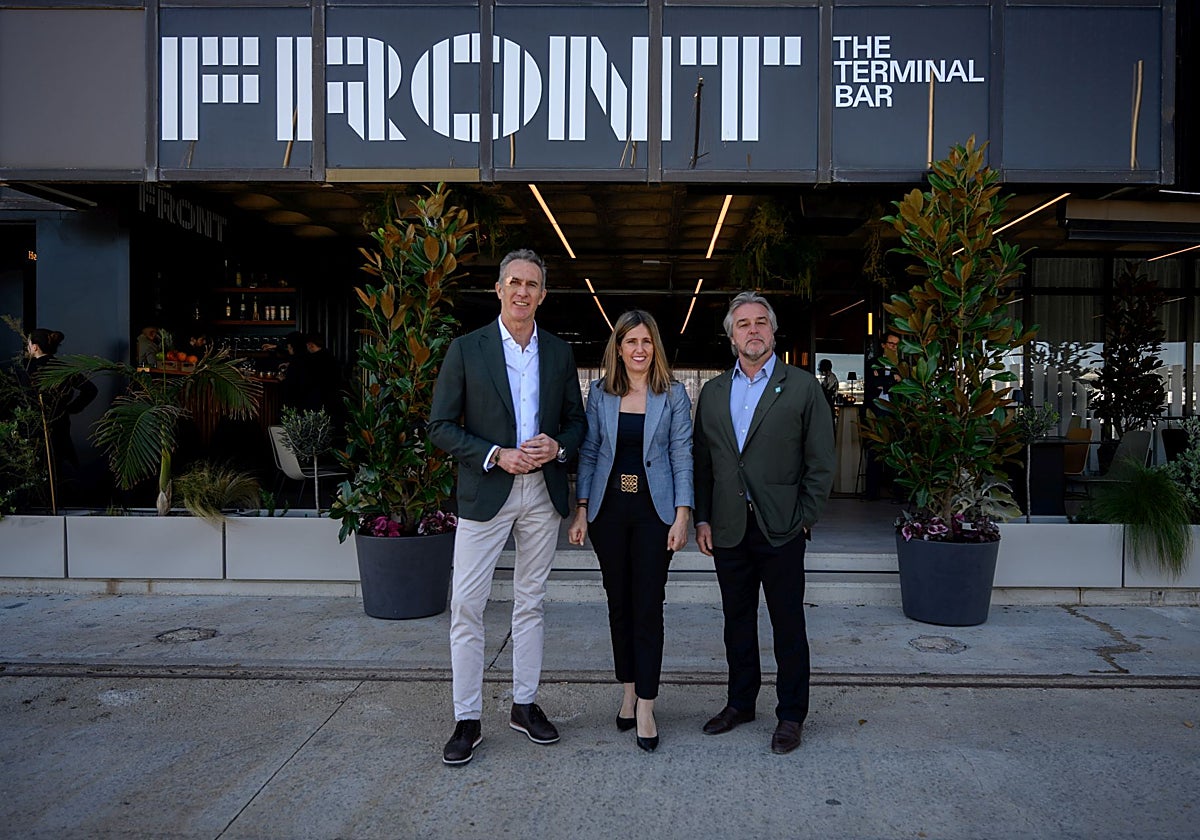 Quique Calabuig, Ángela Pérez y Fernando Aliño en The Terminal Hub