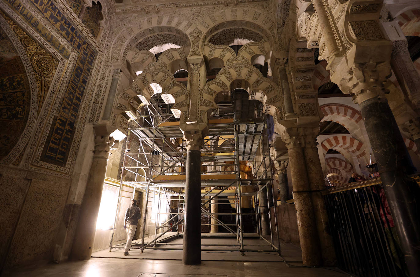 La restauración de la maqsura de la Mezquita-Catedral de Córdoba, en imágenes