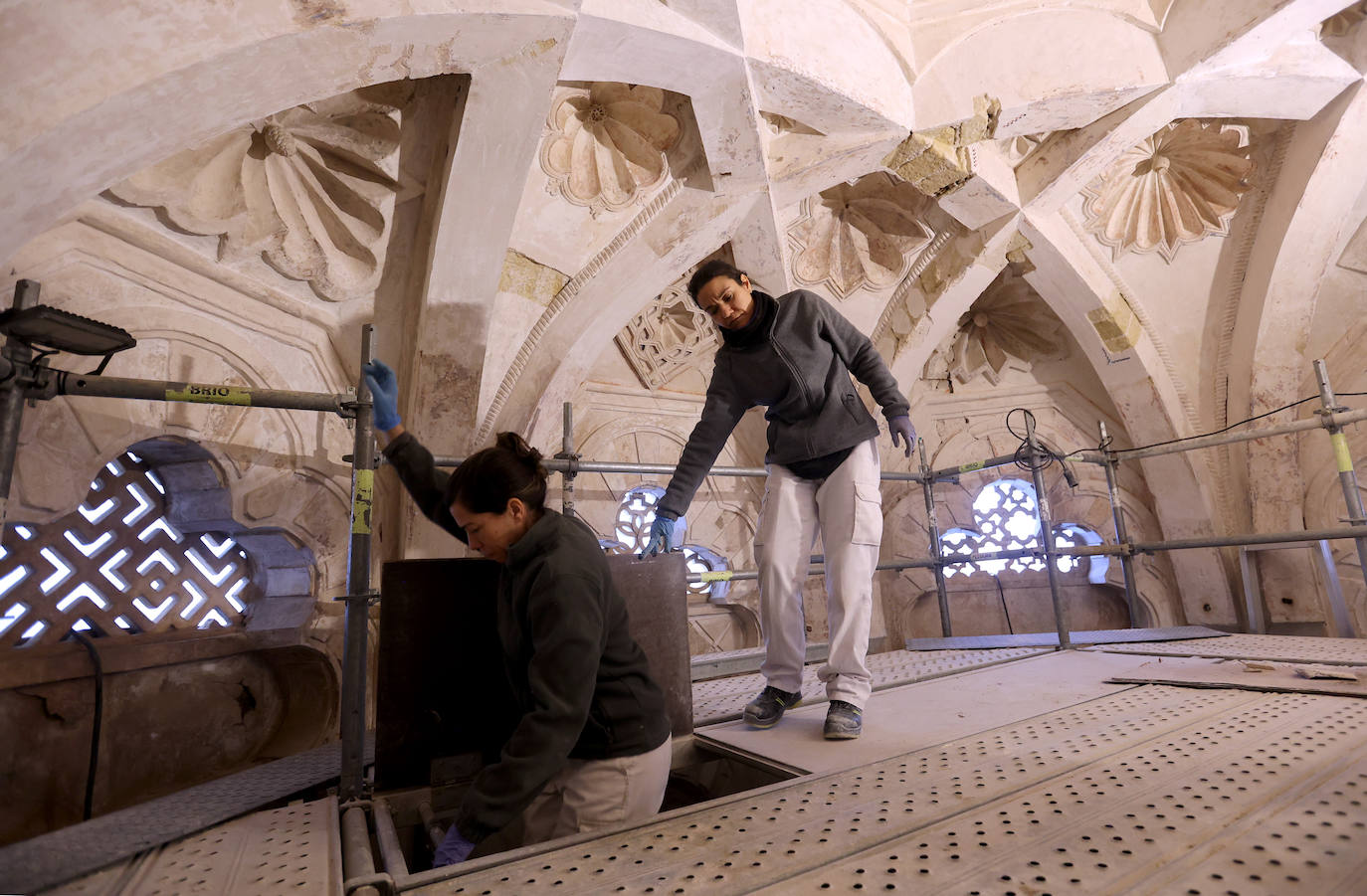 La restauración de la maqsura de la Mezquita-Catedral de Córdoba, en imágenes