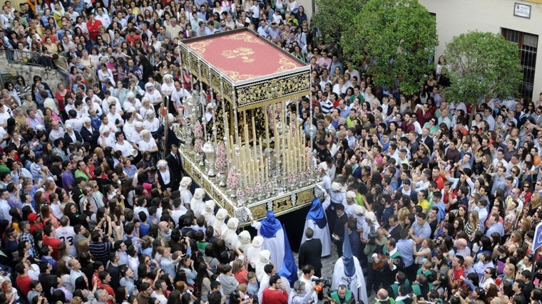 Virgen de las Lágrima en la plaza de la Merced