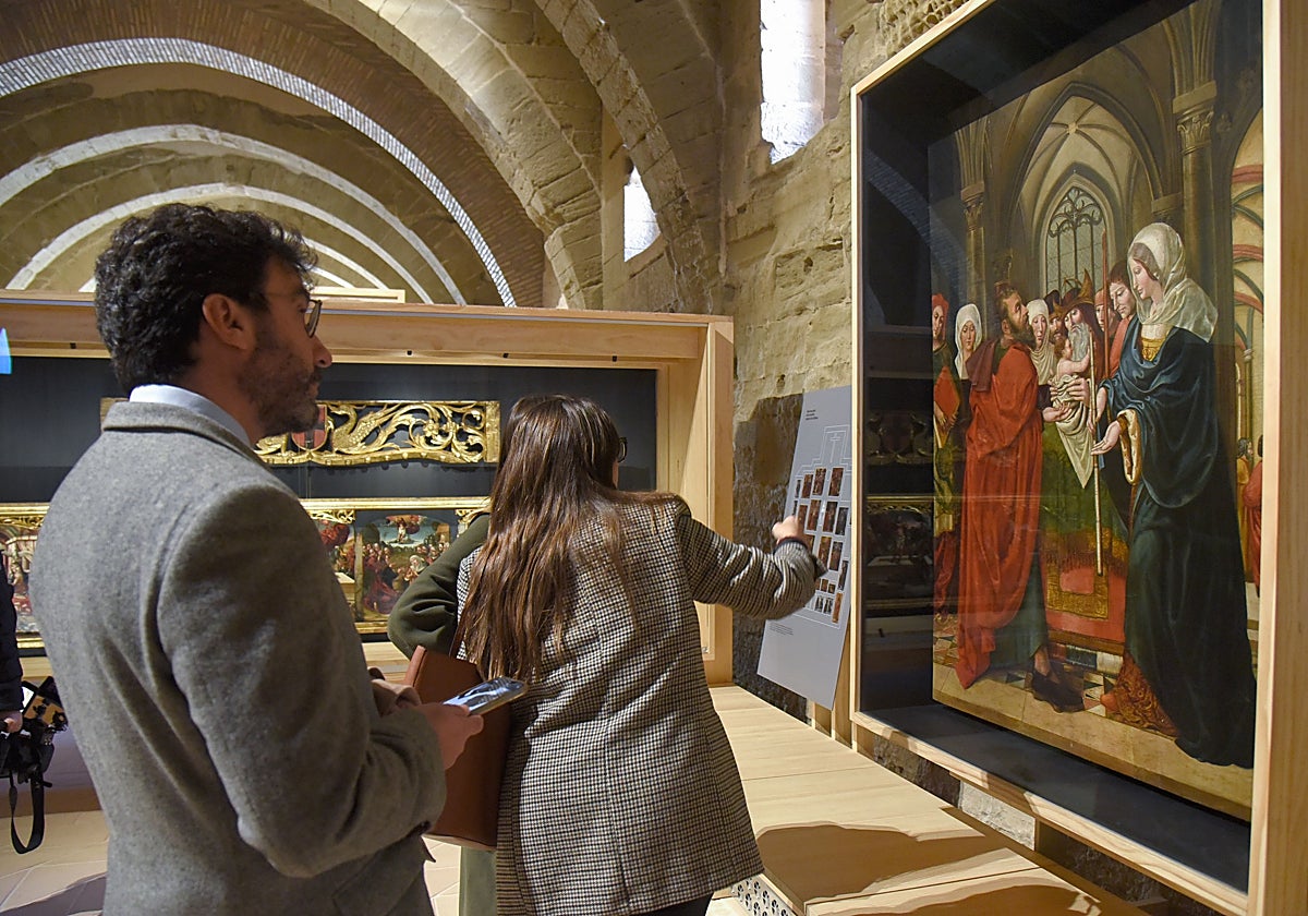 Tabla de 'La presentación de Jesús en el Templo', perteneciente al retablo renacentista que ornaba el altar mayor, obra de Rodrigo de Sajonia