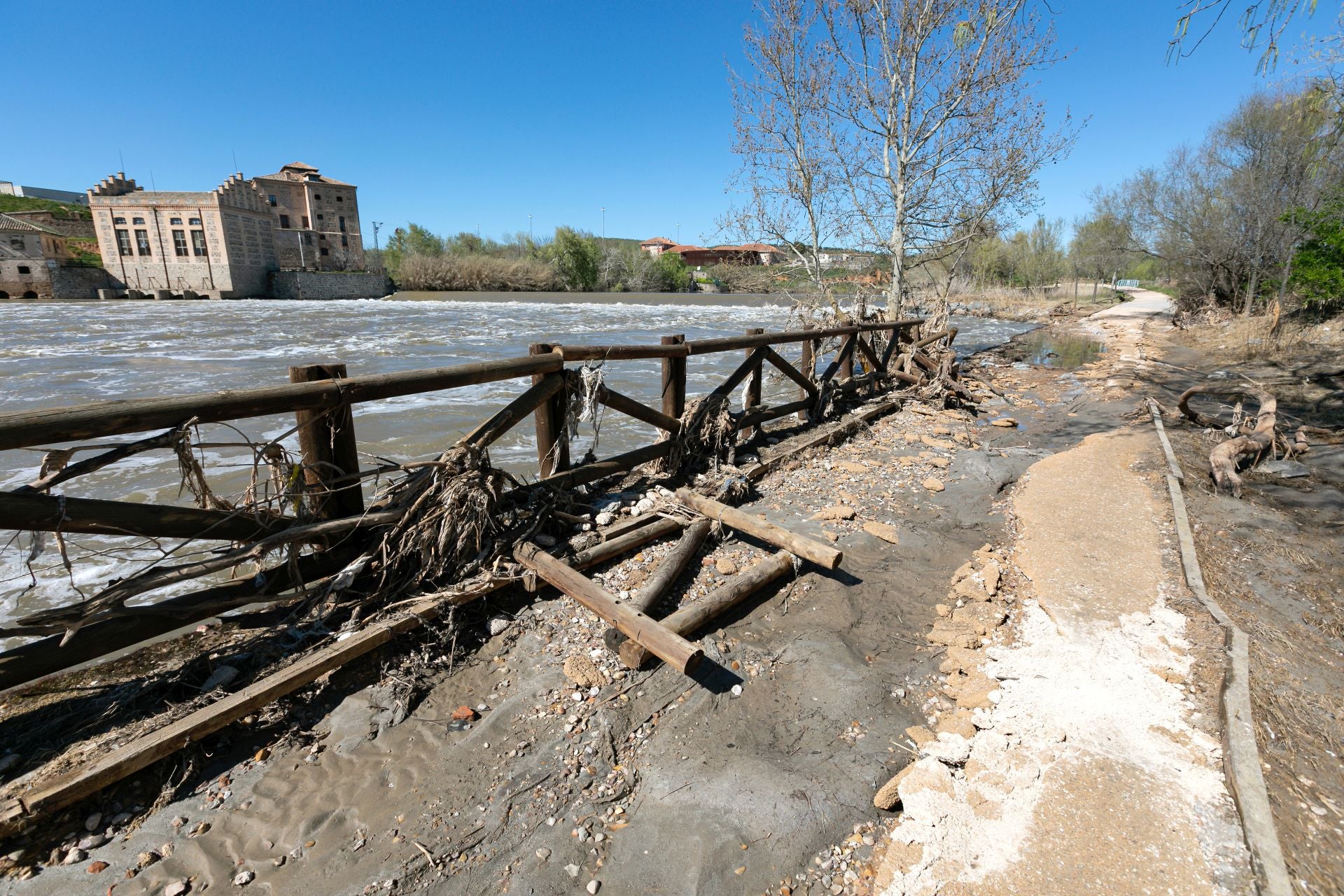 Las imágenes de la destrucción de la senda ecológica de Toledo