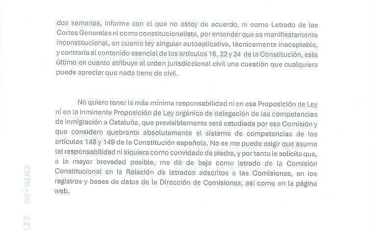 Imagen - Segunda parte de la renuncia de Manuel Fernández-Fontecha