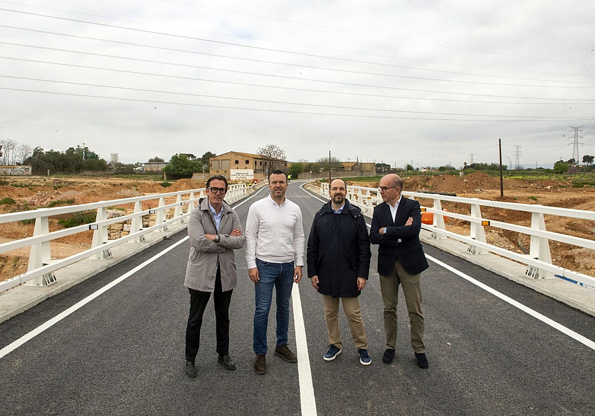 La Diputación de Valencia abre al tráfico el puente sobre el barranco dels Cavalls de Aldaia