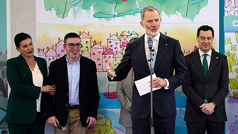 Felipe VI, en su discurso de agradecimiento