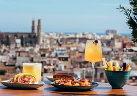 Cocina mediterránea en el cielo del barrio del Born barcelonés