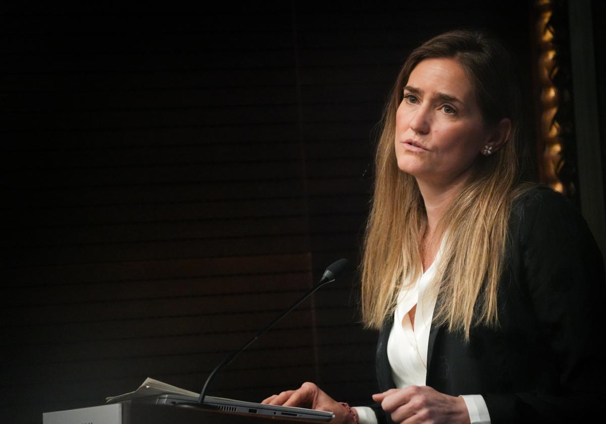 la vicepresidenta tercera del Gobierno, durante el acto en que ha anunciado inversiones para Córdoba