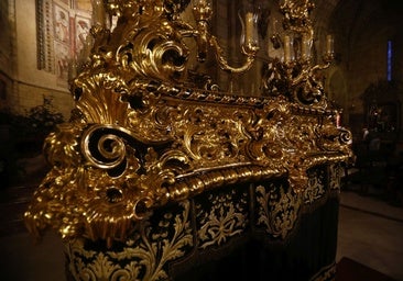 El restaurado paso de la Virgen de las Tristezas, en imágenes