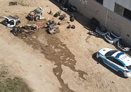 Detectan un desguace ilegal que almacenaba 300 vehículos afectados por la dana en Valencia