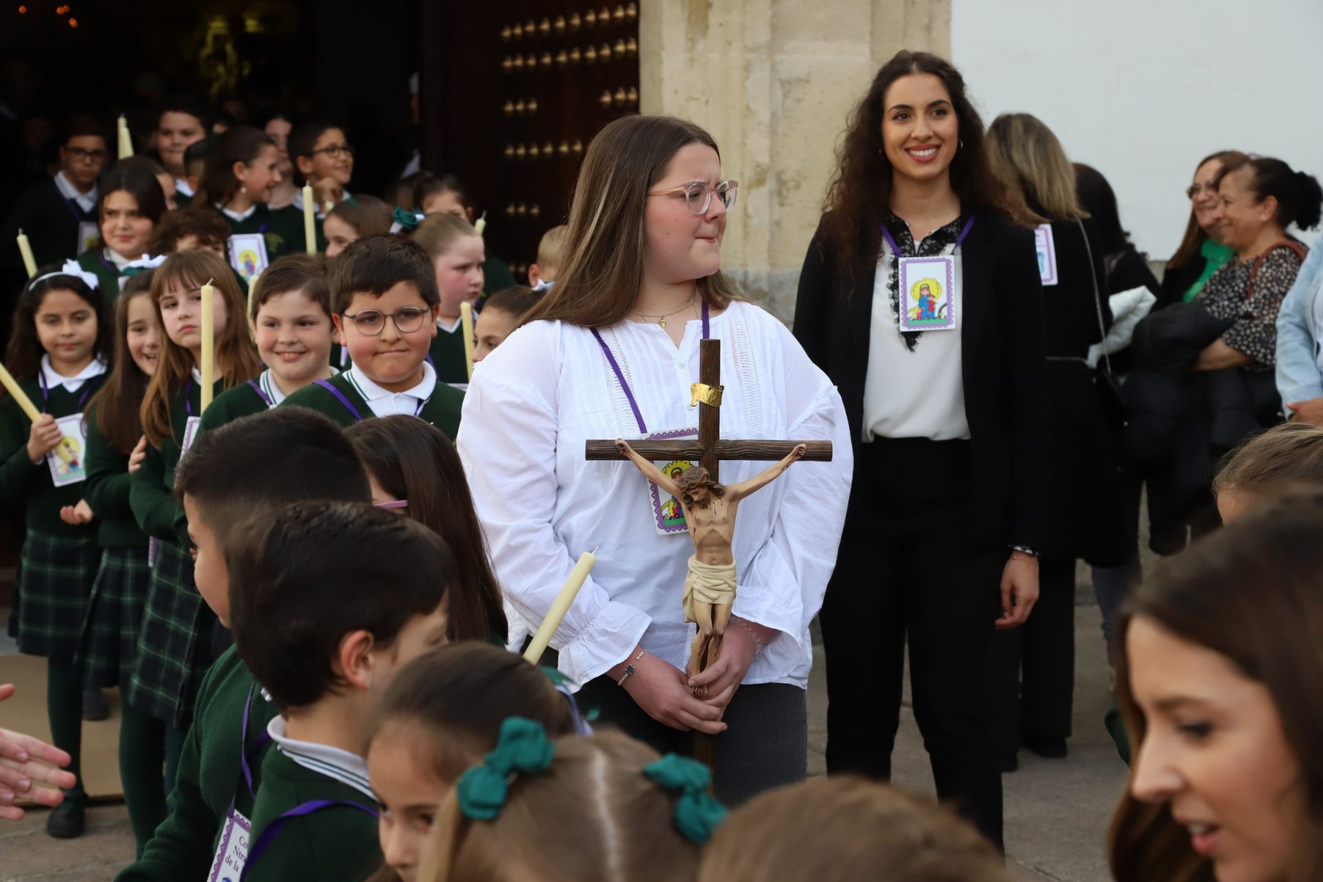 La tradicional procesión del colegio de la Piedad de Córdoba, en imágenes