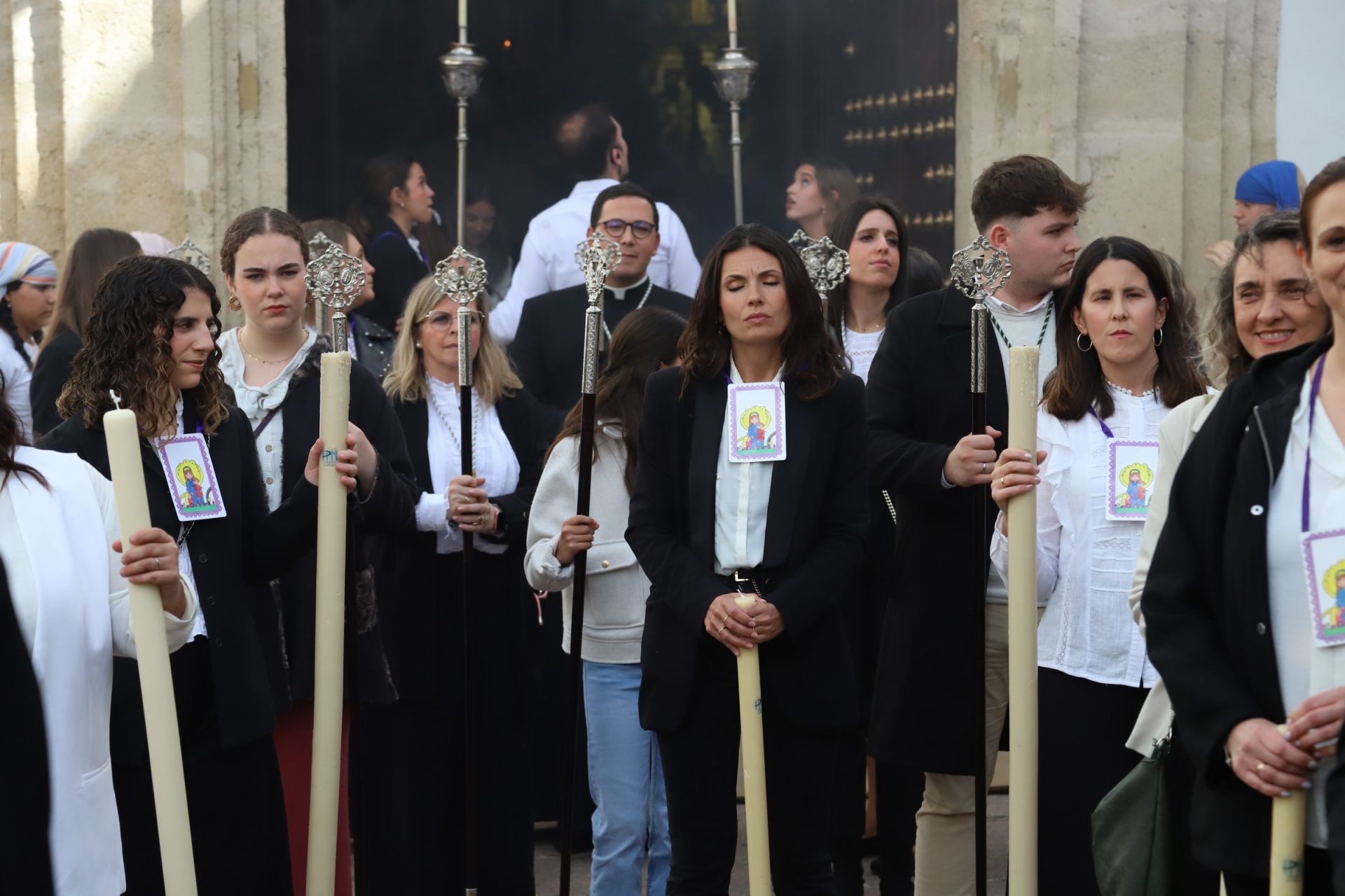 La tradicional procesión del colegio de la Piedad de Córdoba, en imágenes