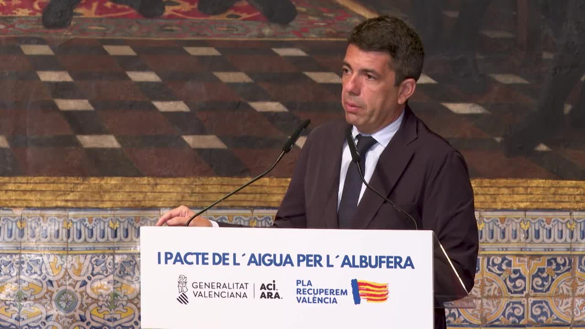 Mazón asegura que el I Pacto del Agua por l&#039;Albufera es una muestra de &quot;exigencia&quot;