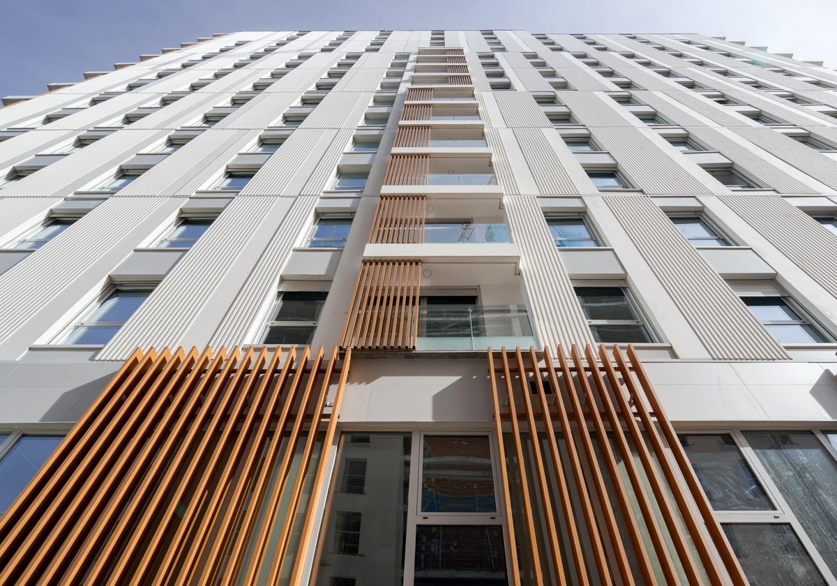 Edificio de la promoción Tolsa de AEDAS Homes en Valencia