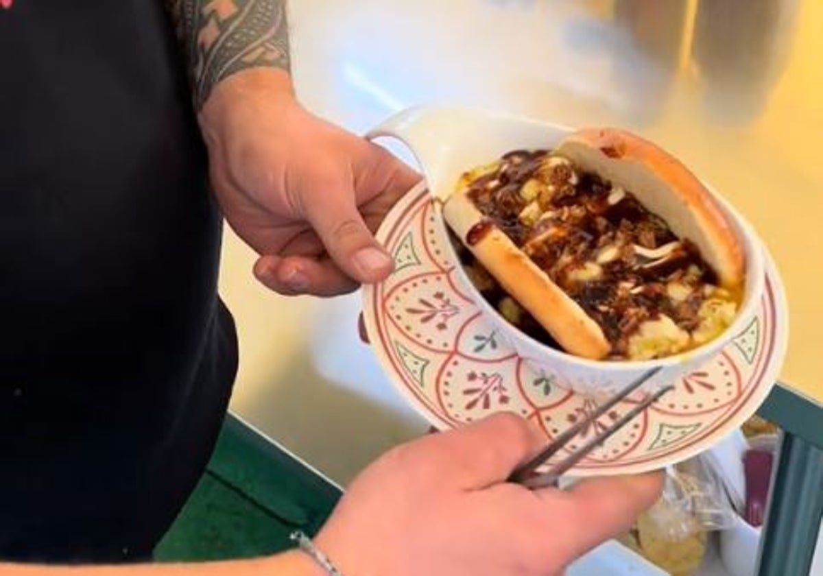 La hamburguesa con caracoles del puesto en cuestión