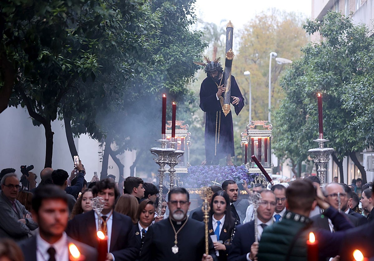 Nuestro Padre Jesús del Soberano Poder, el Miércoles de Pasión de 2024, en vía crucis a la Catedral