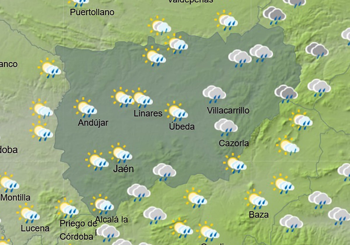 Previsión meteorológica del Domingo de Ramos en Jaén
