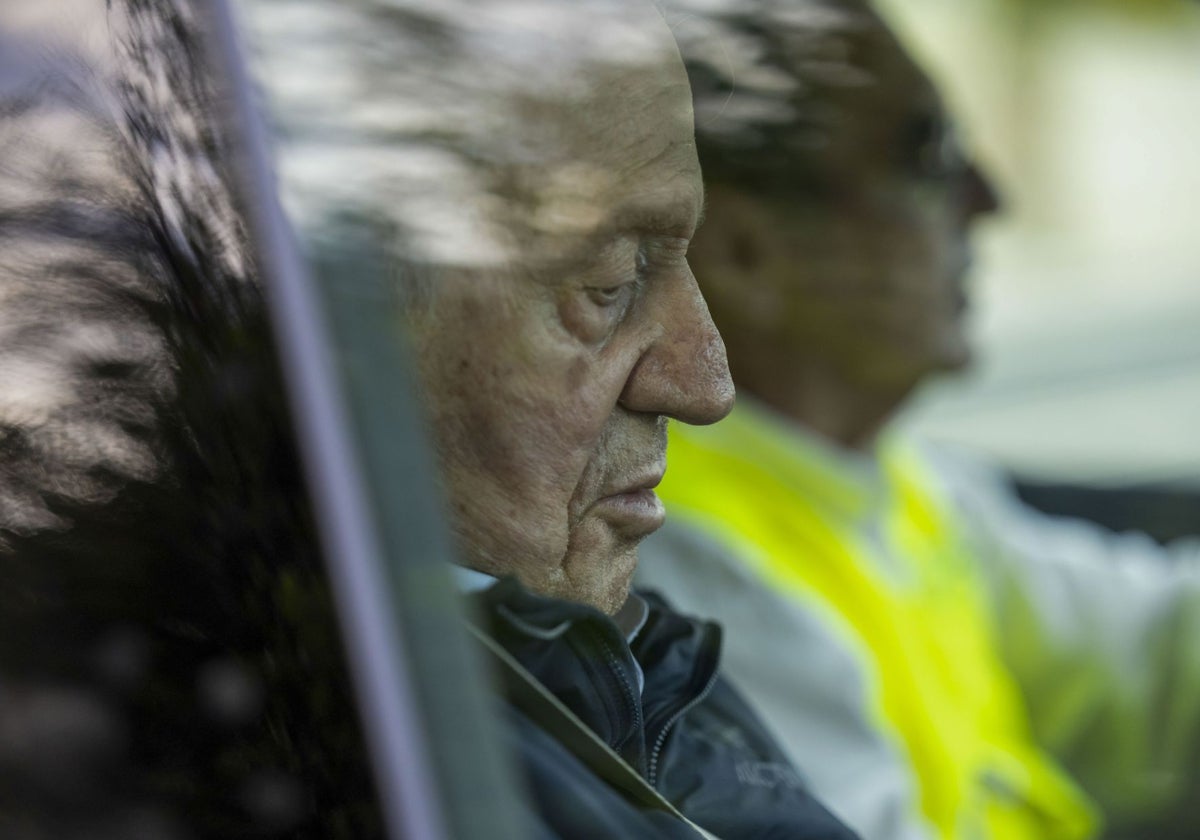 Don Juan Carlos, en septiembre de 2024, en Vigo