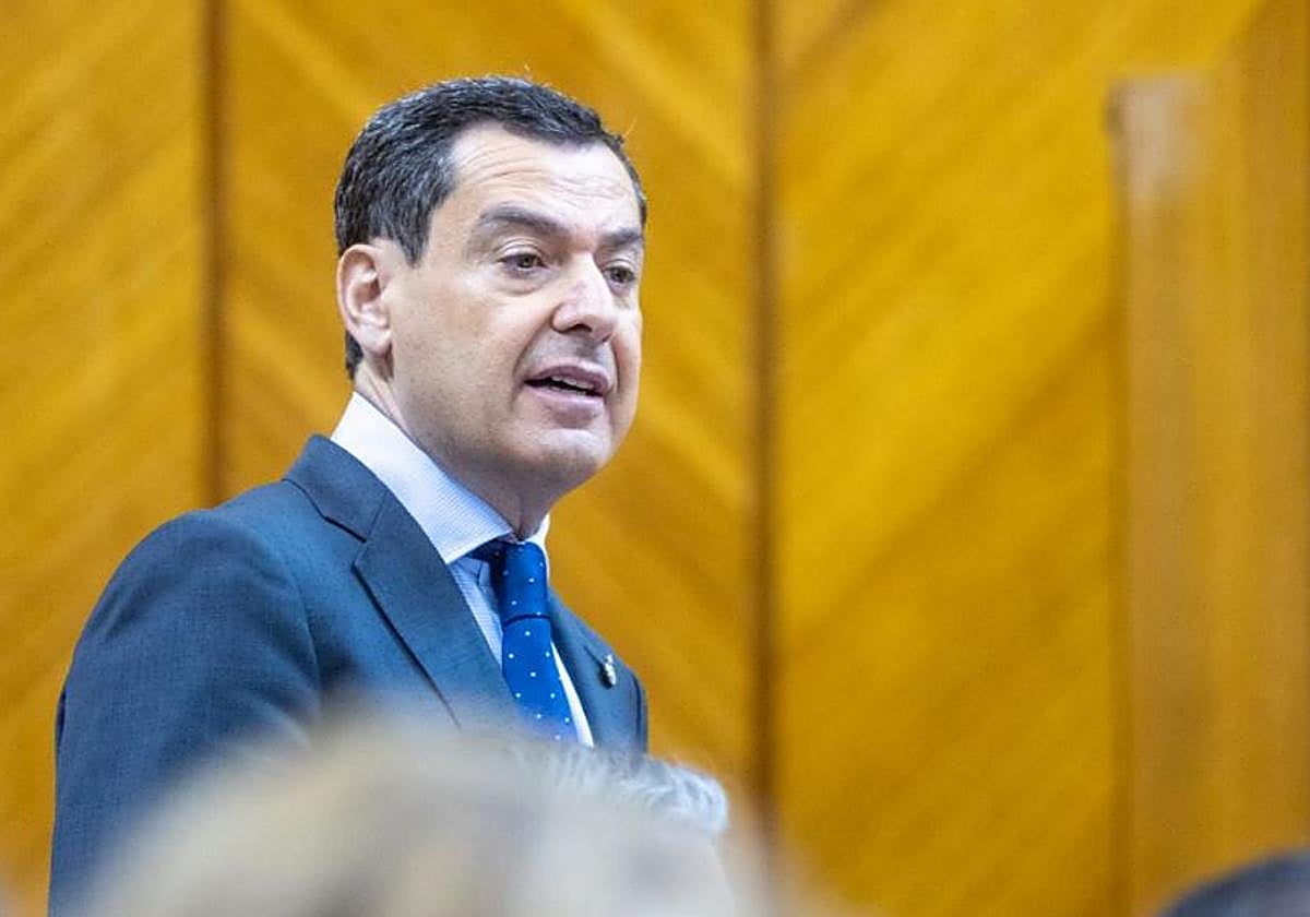 Moreno, durante la sesión de control en el Parlamento