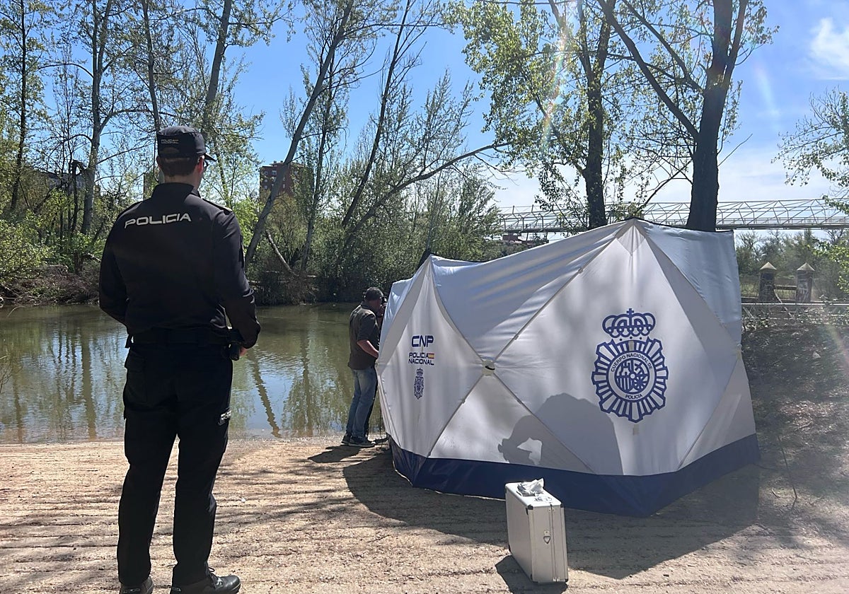 Lugar en el que ha sido rescatado el cuerpo del río y se ha procedido a su identificación