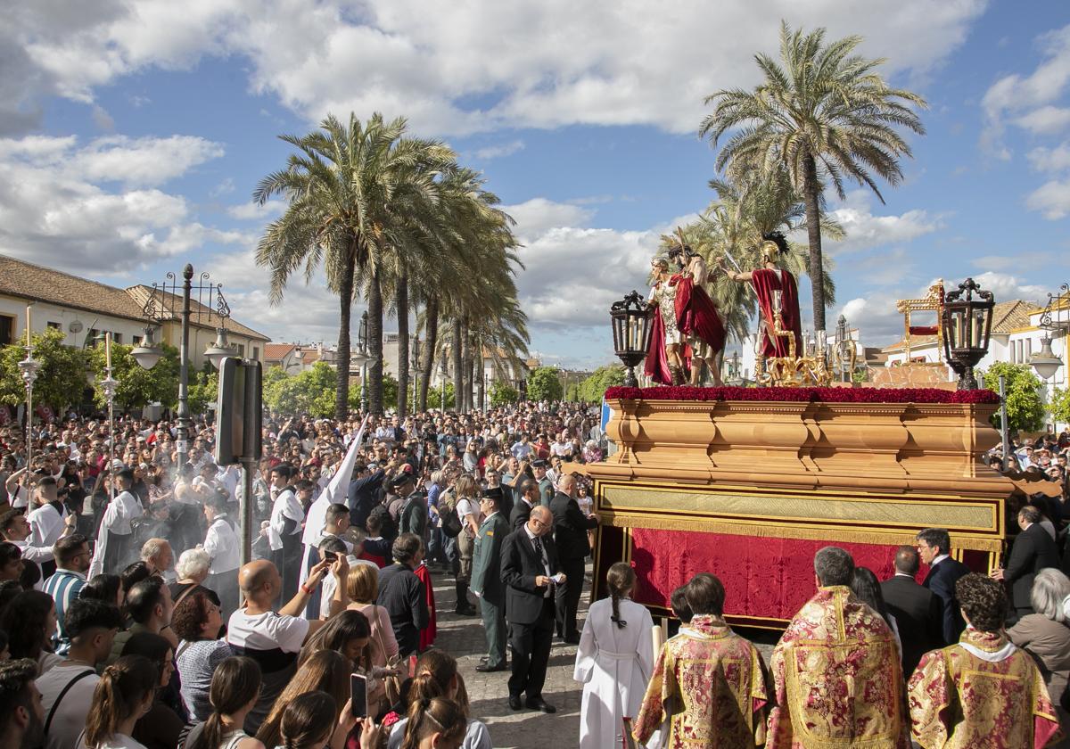 Nuestro Padre Jesús de los Afligidos en su procesión en la Semana Santa de 2023