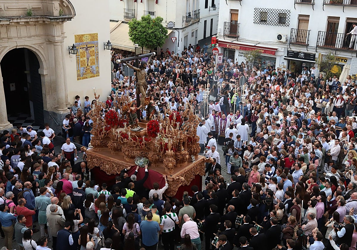 El Cristo de la Providencia, en su procesión del Viernes de Dolores