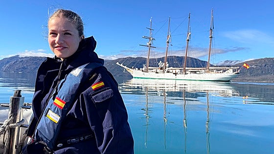 En imágenes, la Princesa Leonor completa la mitad de su viaje a bordo del Elcano