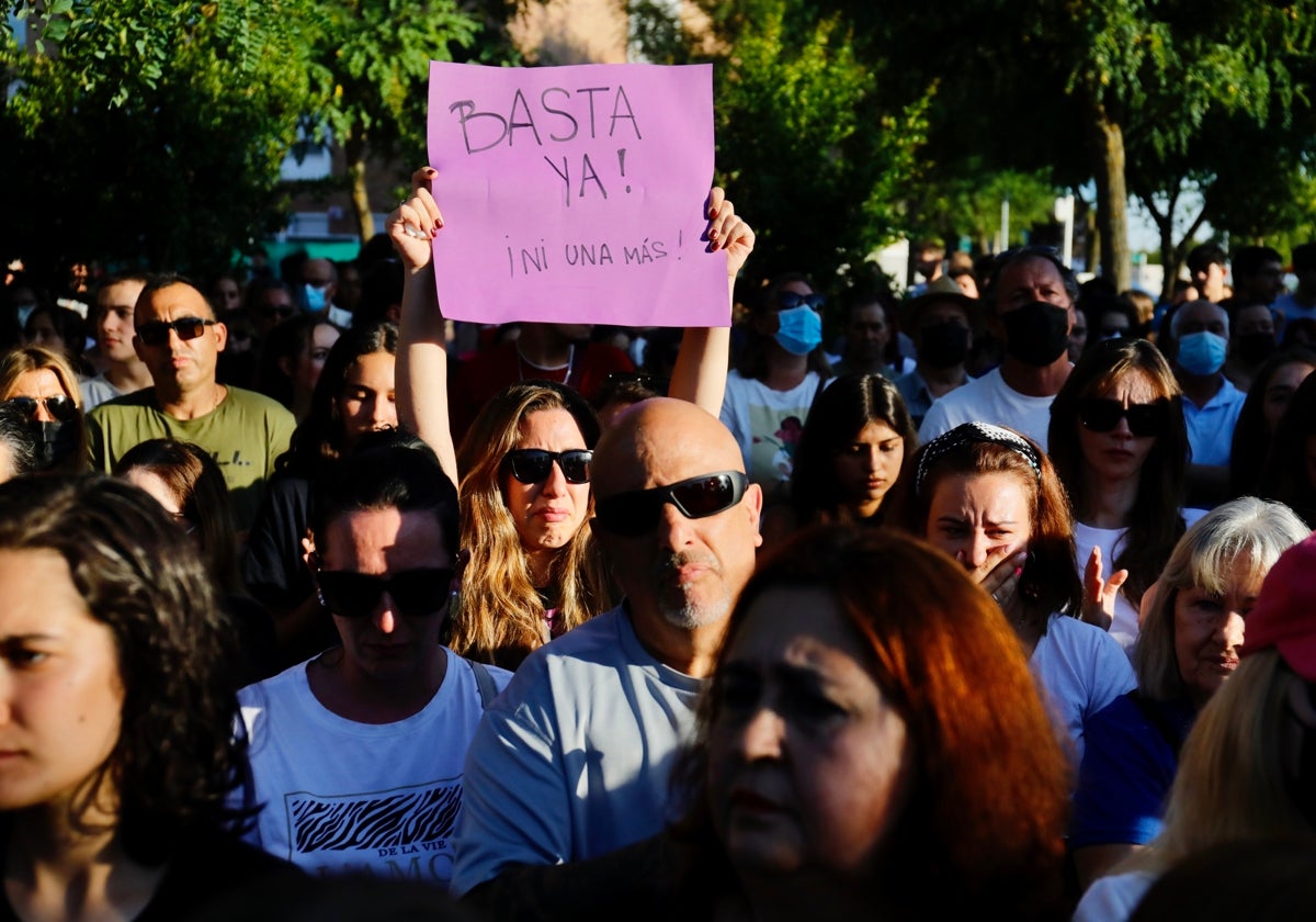 Manifestación contra un crimen machista en Madrid