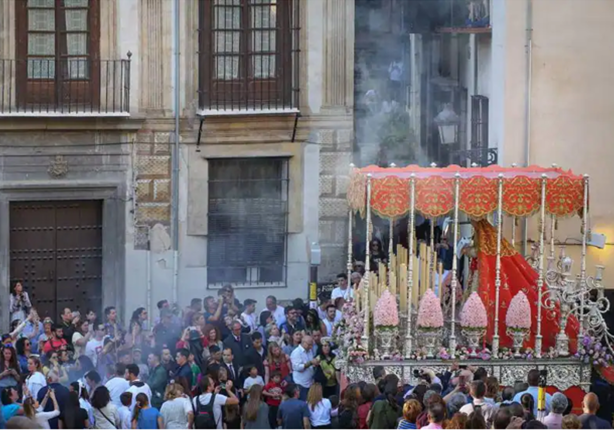 Imagen de una procesión de la Cofradía de Los Dolores