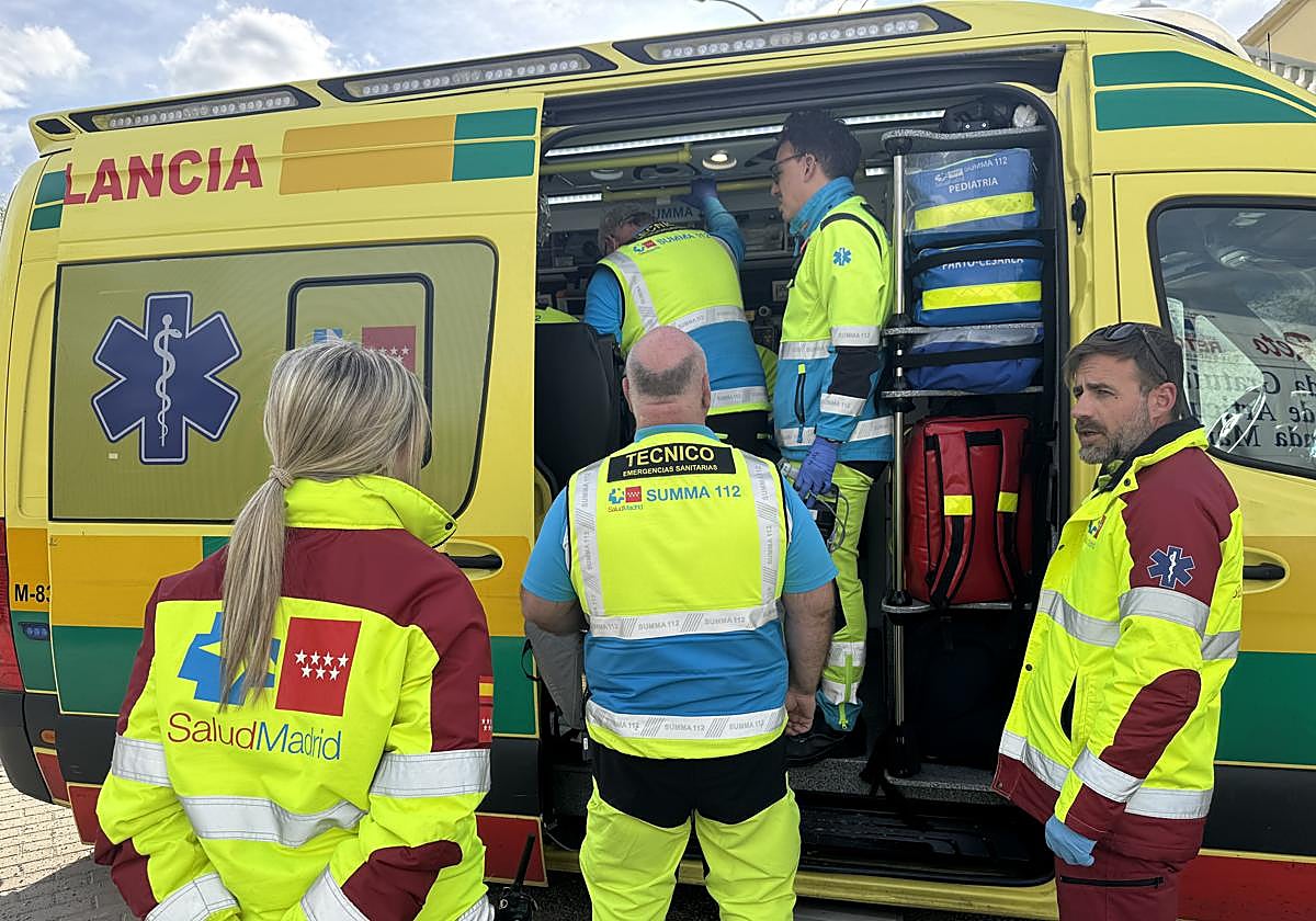 Los servicios de emergencias en el lugar de los hechos