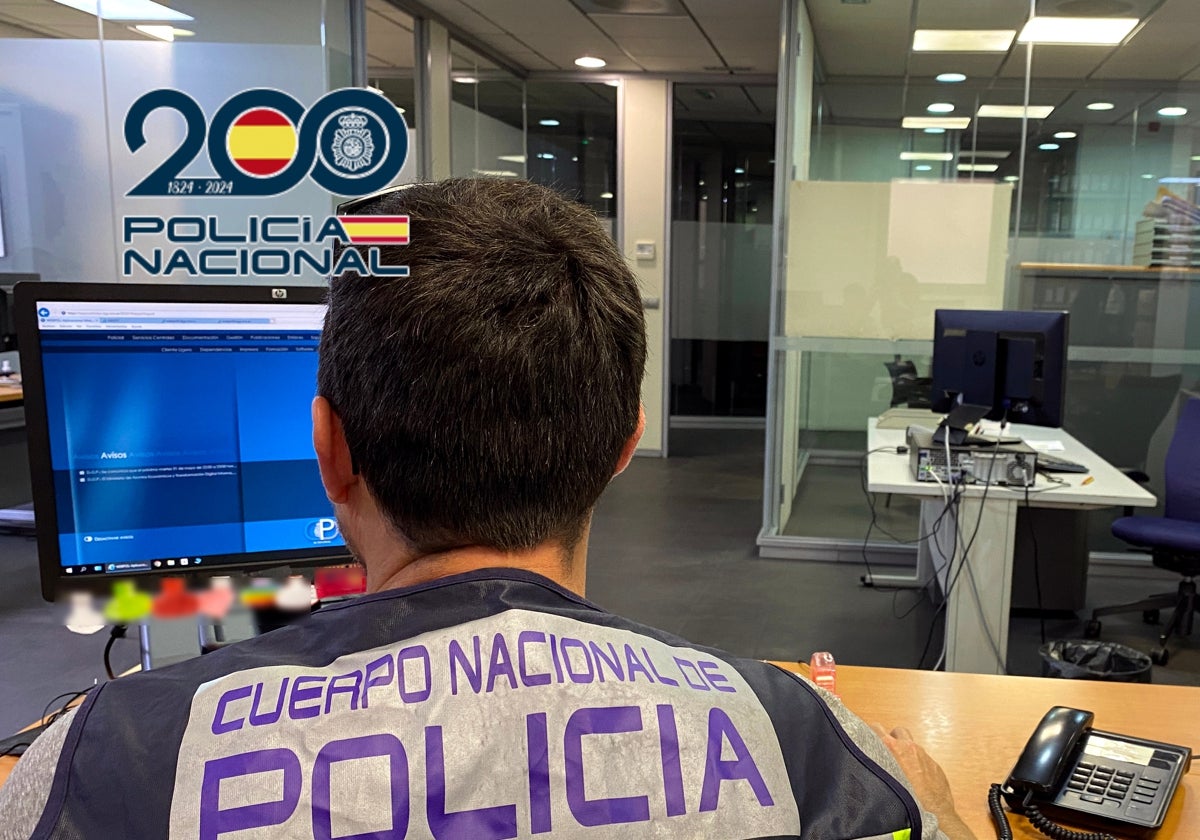 Imagen de archivo de un investigador de la Policía Nacional