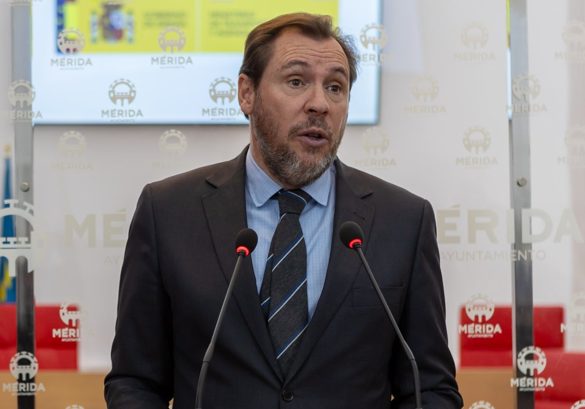 El ministro Óscar Puente, en una comparecencia reciente