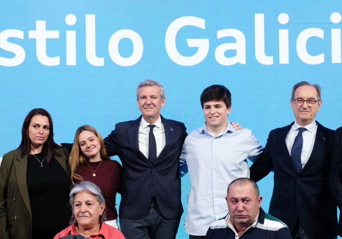 Alfonso Rueda, el martes, en el acto de aniversario de su primer año de legislatura