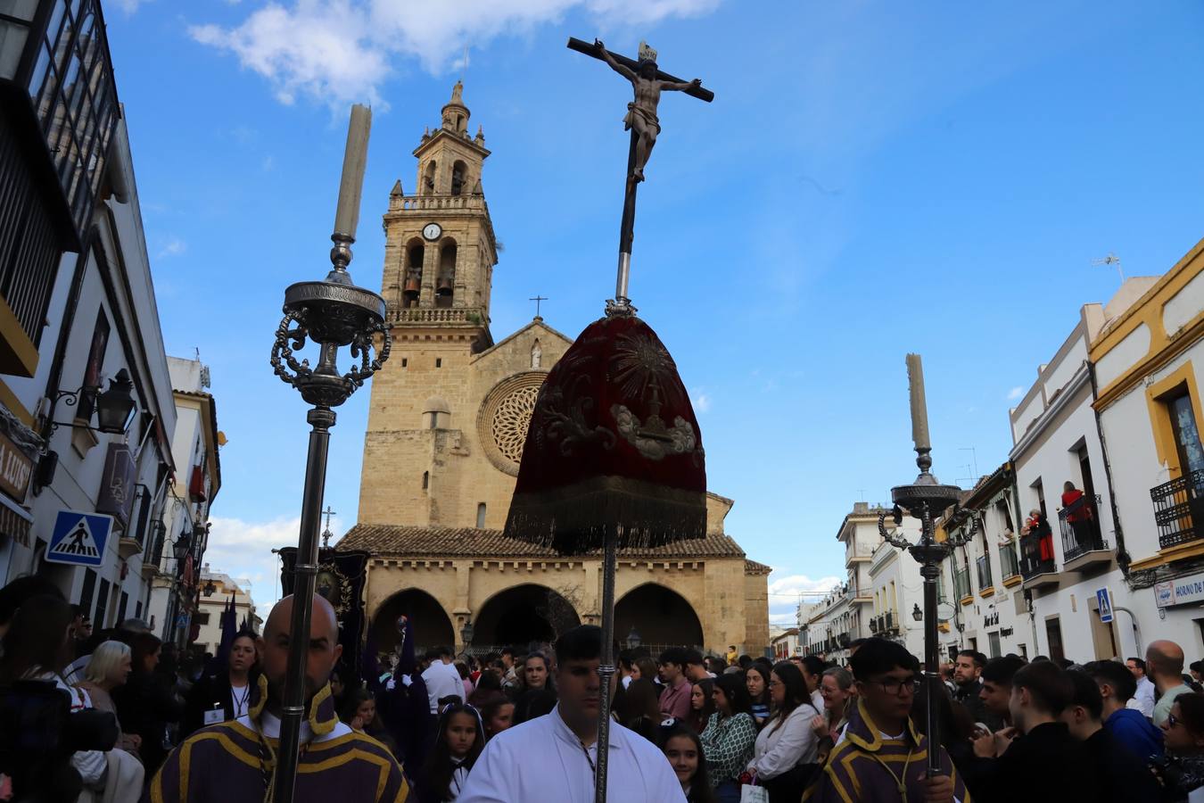 La hermandad del Calvario en el Miércoles Santo de Córdoba, en imágenes