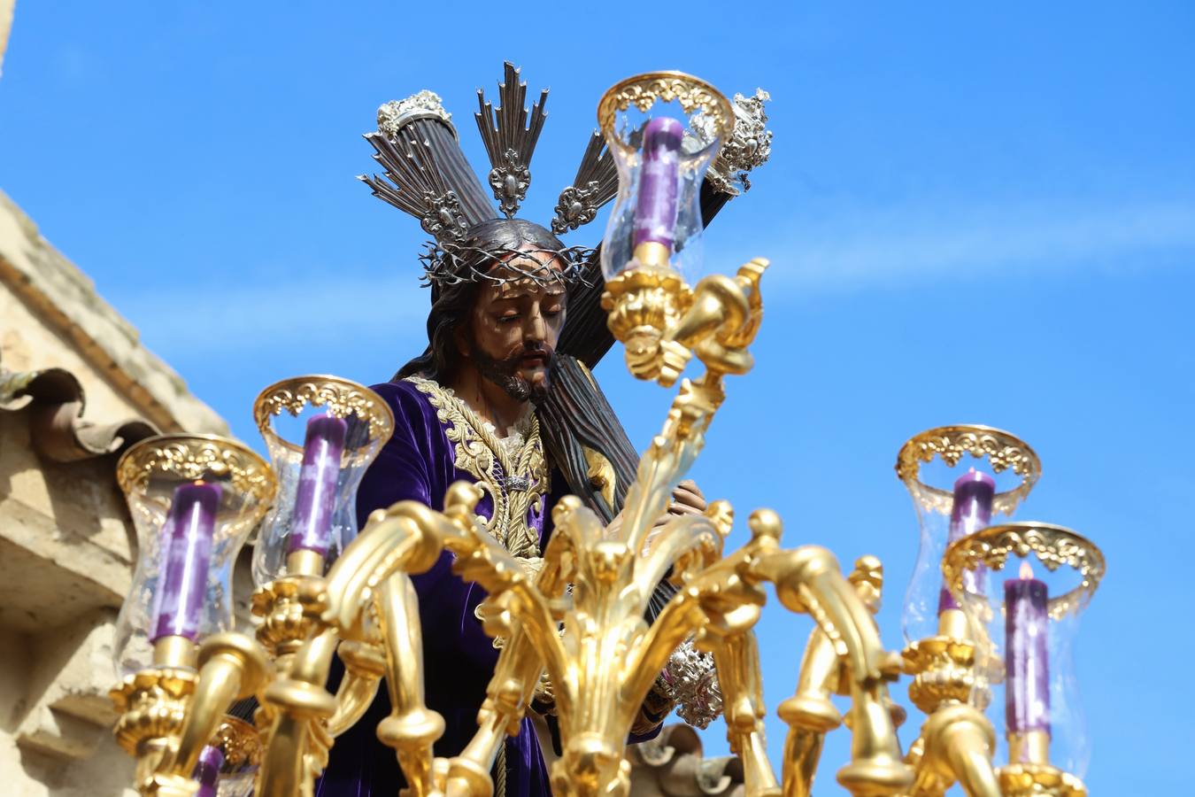 La hermandad del Calvario en el Miércoles Santo de Córdoba, en imágenes
