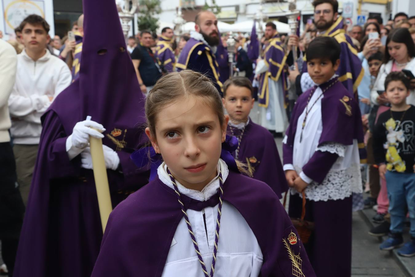 La hermandad del Calvario en el Miércoles Santo de Córdoba, en imágenes