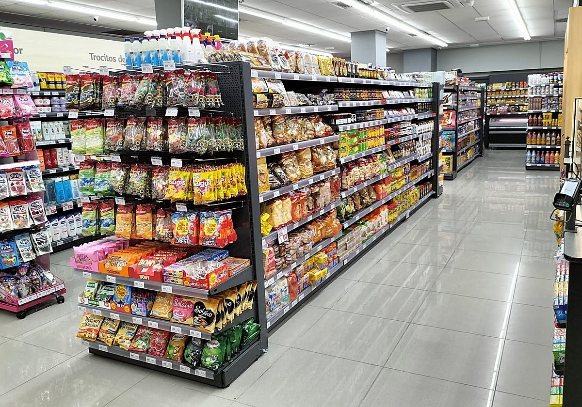 Imagen de archivo de un supermercado