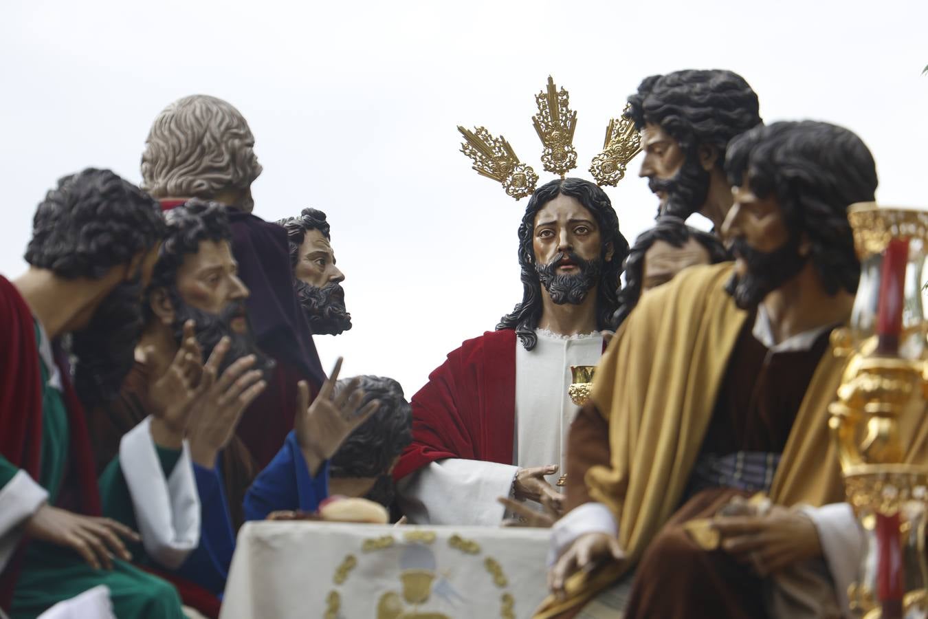 Las imágenes de la hermandad de la Sagrada Cena en el Jueves Santo de Córdoba