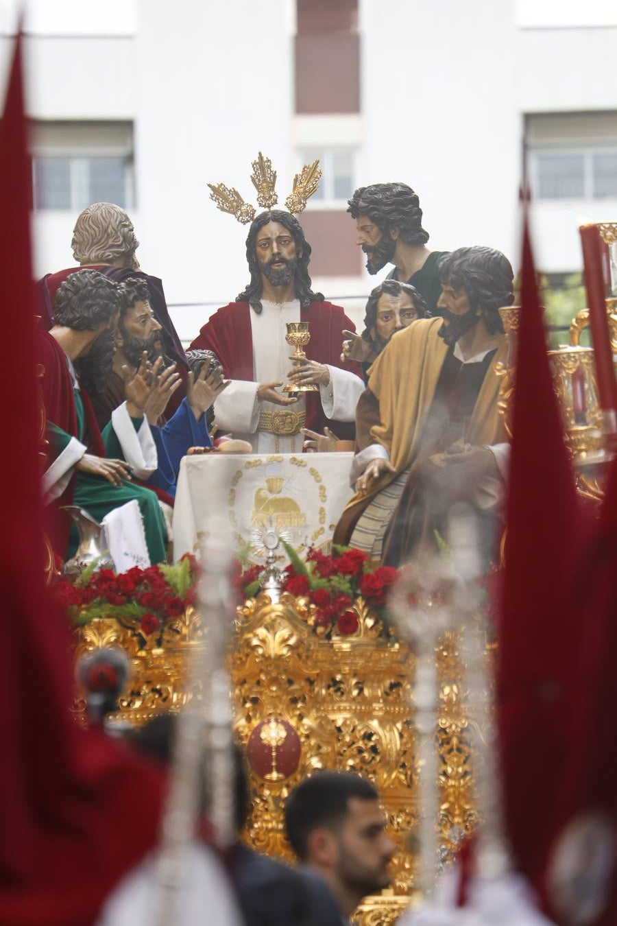 Las imágenes de la hermandad de la Sagrada Cena en el Jueves Santo de Córdoba